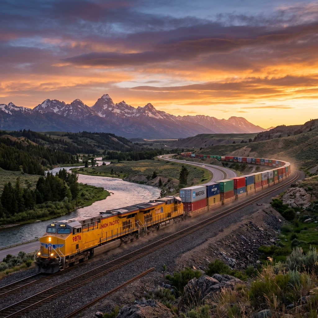 Railway Logistics Background